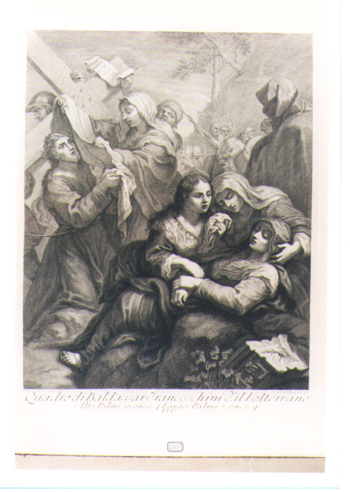 CRISTO SUL MONTE CALVARIO (stampa) di Franceschini Baldassarre detto Volterrano, Gregori Carlo, Lorenzi Lorenzo (sec. XVIII)