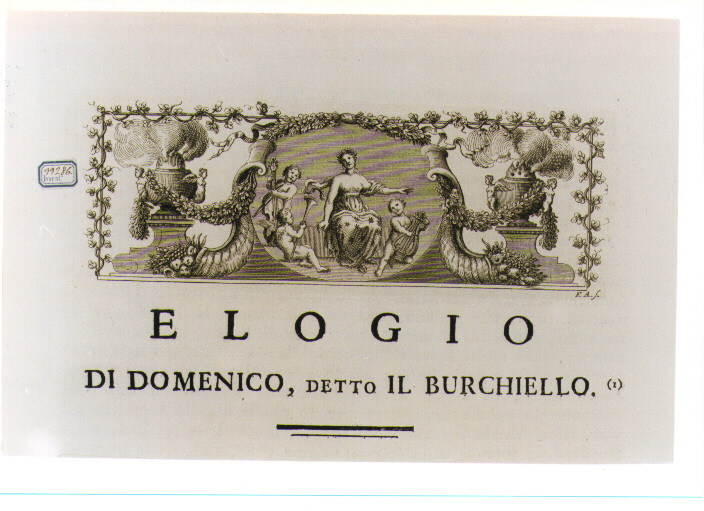 ALLEGORIA DELLA POESIA (stampa) di Allegrini Francesco (sec. XVIII)