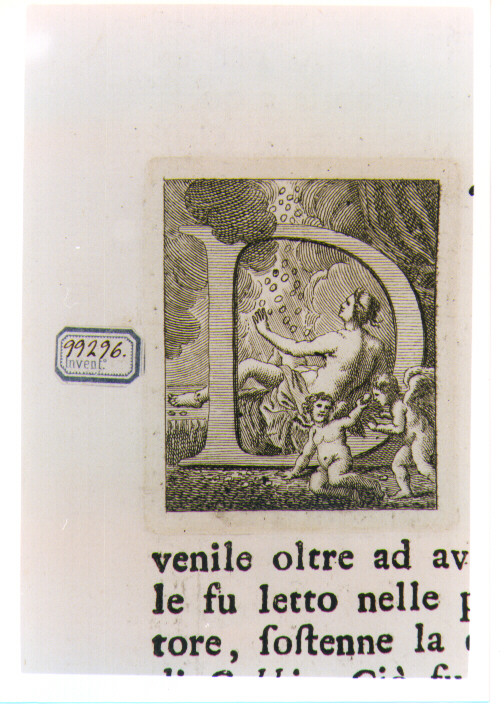 CAPOLETTERA D CON DANAE (stampa) di Allegrini Francesco (attribuito) (sec. XVIII)