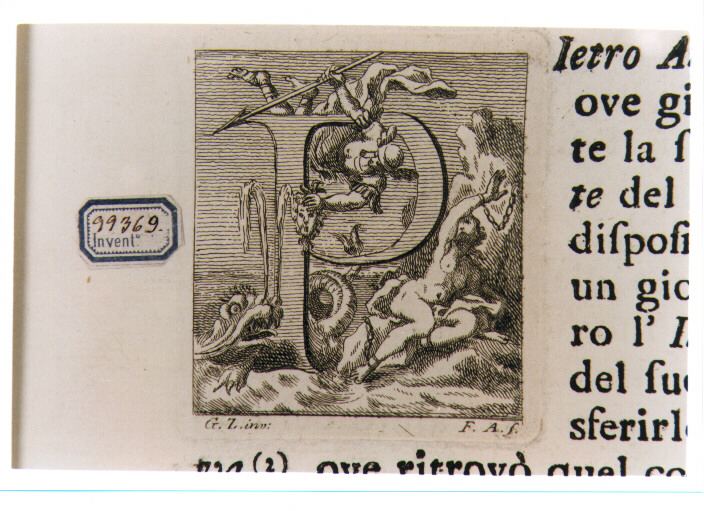 CAPOLETTERA P CON PERSEO LIBERA ANDROMEDA (stampa) di Zocchi Giuseppe, Allegrini Francesco (sec. XVIII)