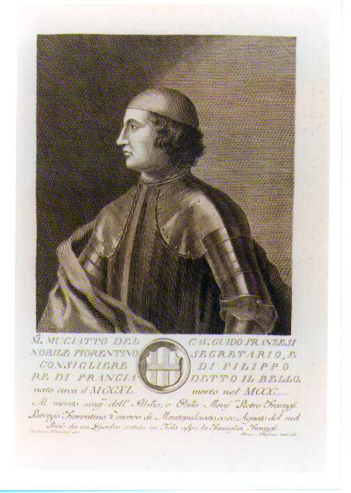 RITRATTO DEL CAVALIER GUIDO FRANCESI (stampa) di Allegrini Francesco, Traballesi Giuliano (sec. XVIII)