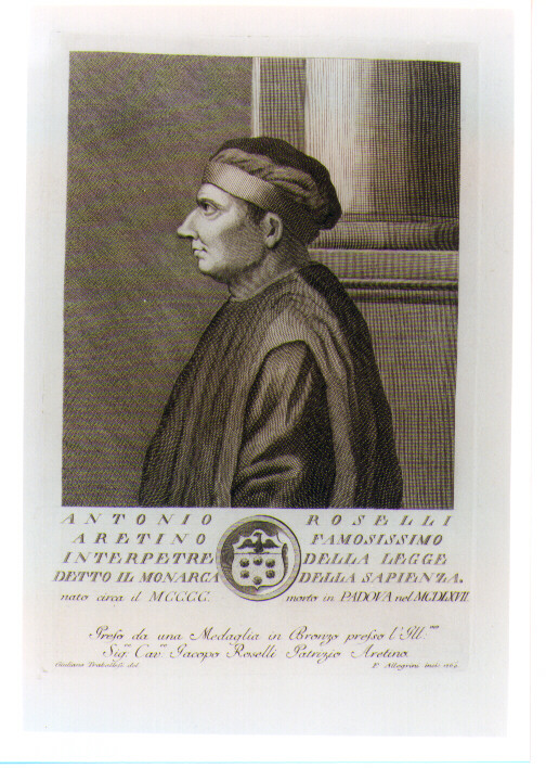 RITRATTO DI ANTONIO ROSSELLI (stampa) di Allegrini Francesco, Traballesi Giuliano (sec. XVIII)
