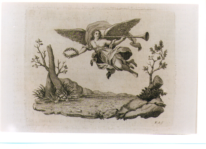ALLEGORIA DELLA GLORIA (stampa) di Allegrini Francesco (sec. XVIII)