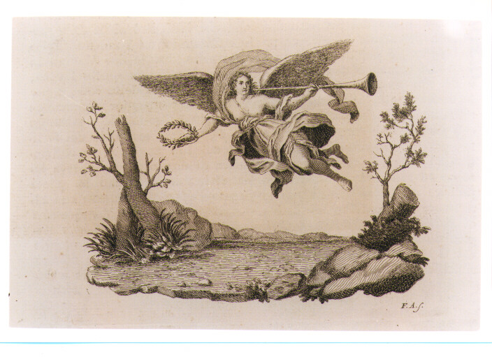 ALLEGORIA DELLA GLORIA (stampa) di Allegrini Francesco (sec. XVIII)