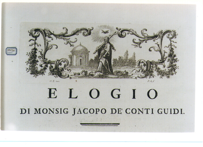 ALLEGORIA DELLA RELIGIONE (stampa) di Zocchi Giuseppe, Allegrini Francesco (sec. XVIII)