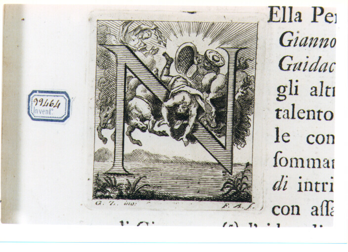 CAPOLETTERA N CON CADUTA DI FETONTE (stampa) di Zocchi Giuseppe, Allegrini Francesco (sec. XVIII)