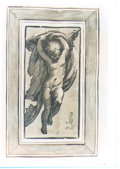 ANGELO PORTA DRAPPO (stampa a colori) di Mazzola Francesco detto Parmigianino, Zanetti Anton Maria (sec. XVIII)
