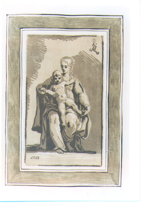 MADONNA CON BAMBINO (stampa a colori) di Mazzola Francesco detto Parmigianino, Zanetti Anton Maria (sec. XVIII)