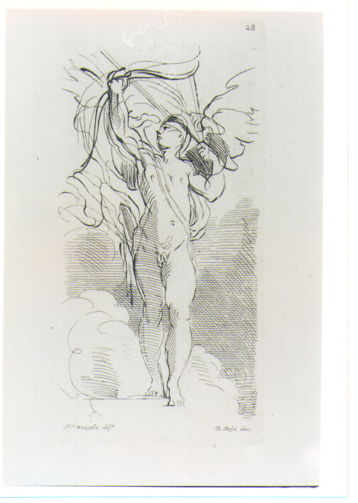 ARCIERE (stampa) di Mazzola Francesco detto Parmigianino, Bossi Benigno (sec. XVIII)