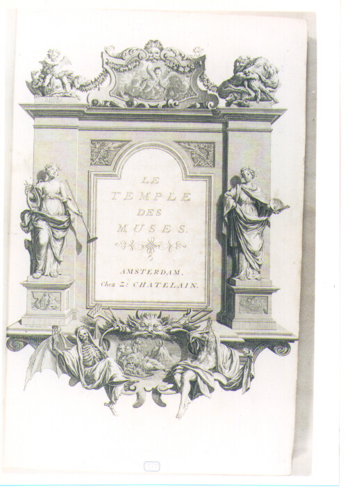 MUSE E ALLEGORIA DELLA VITA (stampa) di Picart Bernard (sec. XVIII)