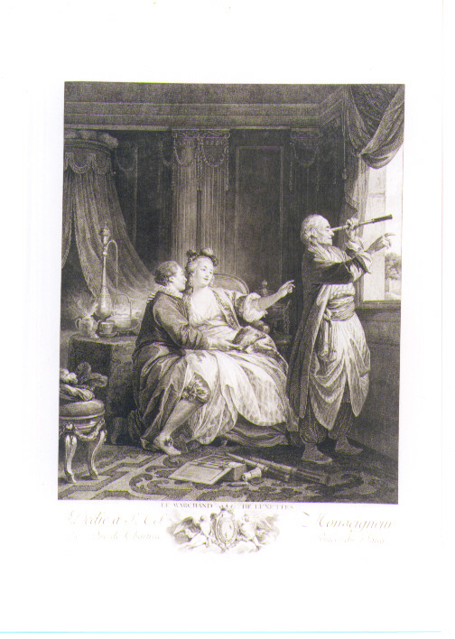 SCENA GALANTE (stampa) di Le Prince Jean Baptiste, Helman Isidore Stanislas Henri (sec. XVIII)