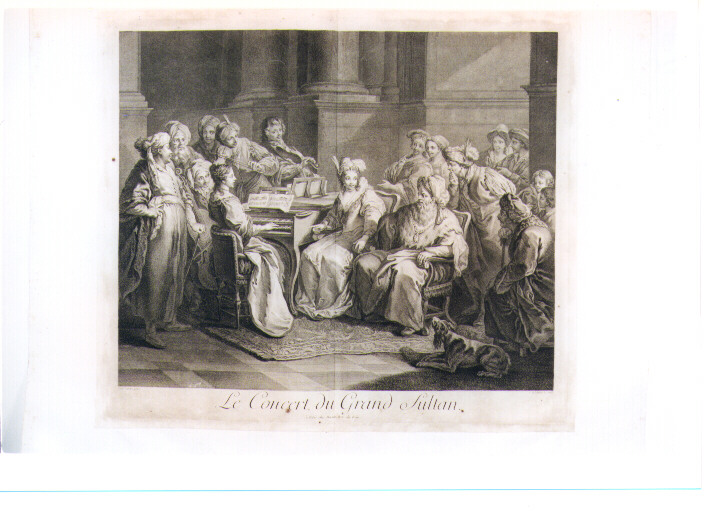 CONCERTO (stampa) di Van Loo Charles-Andrè detto Carle, Littret de Montigny Claude Antoine (sec. XVIII)