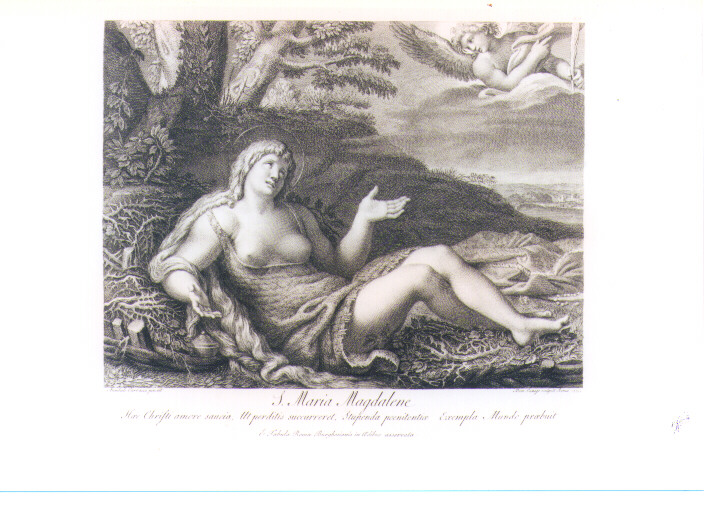 SANTA MARIA MADDALENA PENITENTE (stampa) di Carracci Annibale, Cunego Domenico (sec. XVIII)
