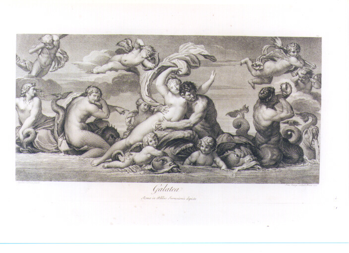 GALATEA (stampa) di Carracci Agostino, Cunego Domenico (sec. XVIII)