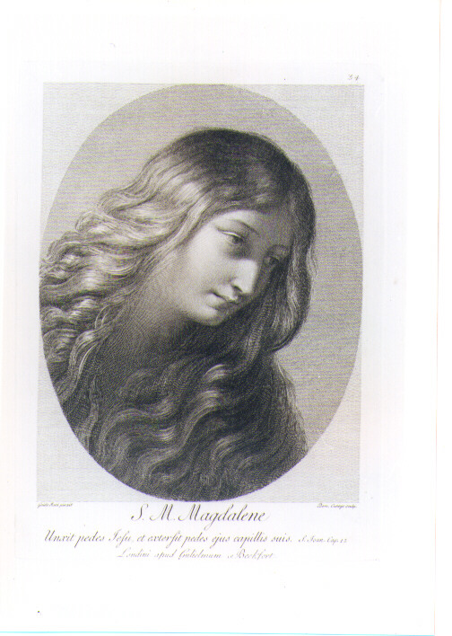 SANTA MARIA MADDALENA (stampa) di Reni Guido, Cunego Domenico (sec. XVIII)