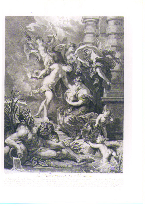 NASCITA DI MARIA DE'MEDICI (stampa) di Rubens Pieter Paul, Duchange Gaspard, Nattier Jean Marc (sec. XVIII)