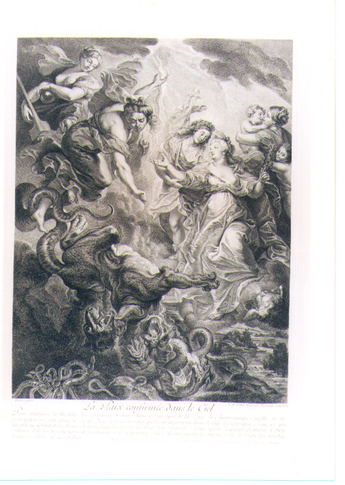 ALLEGORIA DELLA PACE CONFERMATA IN CIELO (stampa) di Rubens Pieter Paul, Duchange Gaspard, Nattier Jean Marc (sec. XVIII)