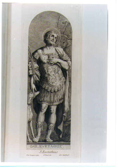 SANT'EUSTACHIO (stampa) di Zampieri Domenico detto Domenichino, Capellan Antonio, Vanni Niccolò (sec. XVIII)