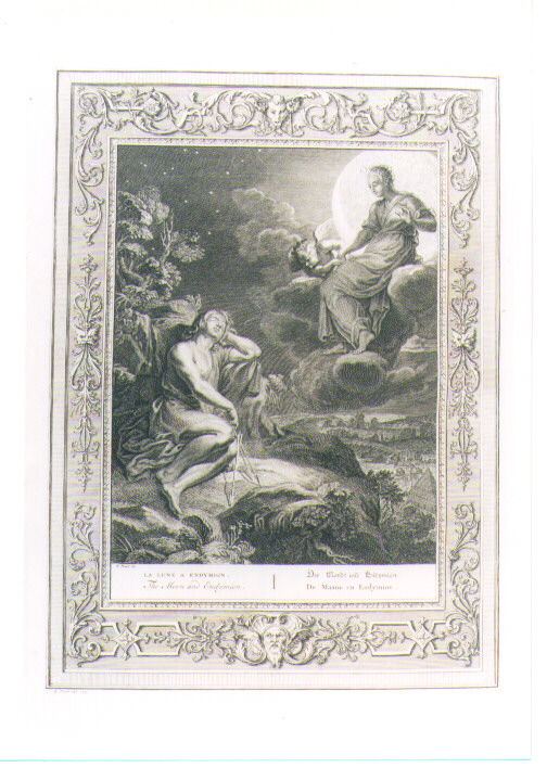 DIANA ED ENDIMIONE (stampa) di Picart Bernard (sec. XVIII)