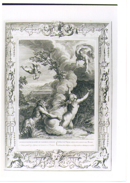 ALFEO E ARETUSA (stampa) di Picart Bernard (CERCHIA) (sec. XVIII)