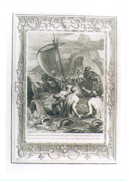 ULISSE E LE SIRENE (stampa) di Picart Bernard (CERCHIA) (sec. XVIII)