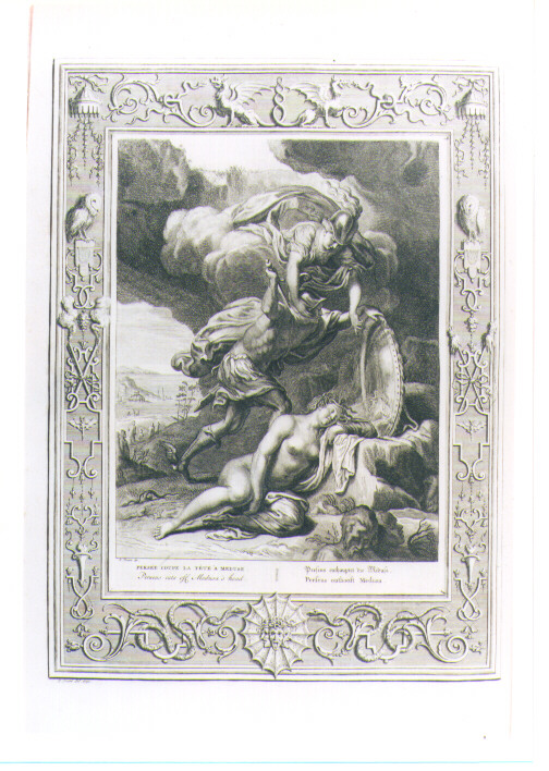 PERSEO UCCIDE MEDUSA (stampa) di Picart Bernard (CERCHIA) (sec. XVIII)