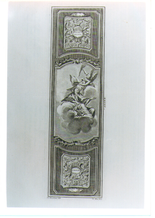 SOFFITTO CON ALLEGORIA DELL'ETRURIA (stampa) di Franceschini Vincenzo, Menabuoi Giuseppe (prima metà sec. XVIII)