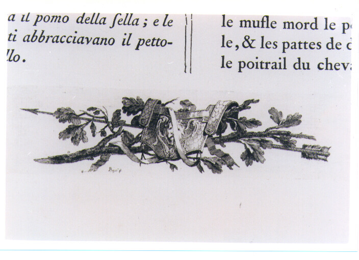 PANOPLIA D'ARMI (stampa) di Petitot Ennemond Alexandre, Bossi Benigno (sec. XVIII)