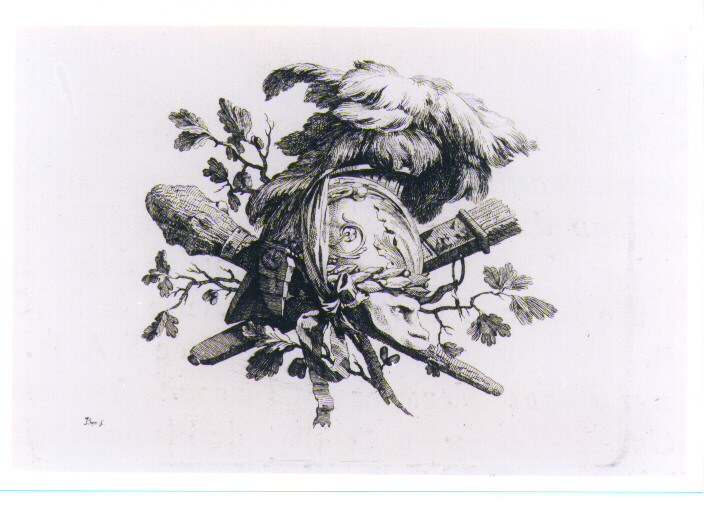 PANOPLIA D'ARMI (stampa) di Petitot Ennemond Alexandre, Bossi Benigno (sec. XVIII)