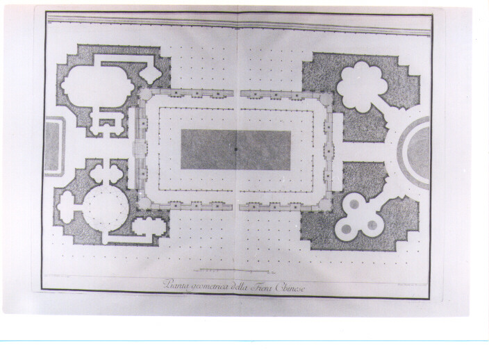 PIANTA GEOMETRICA DELLA FIERA CINESE (stampa) di Petitot Ennemond Alexandre, Perfetti Pietro (sec. XVIII)