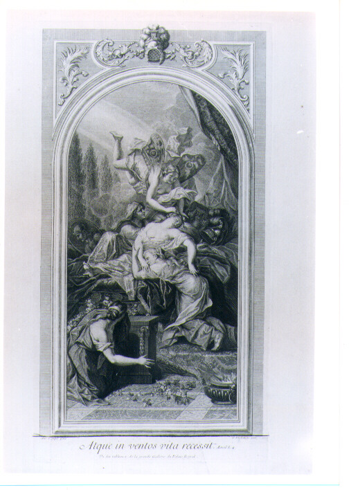 MORTE DI DIDONE (stampa) di Coypel Antoine, Duchange Gaspard (sec. XVIII)