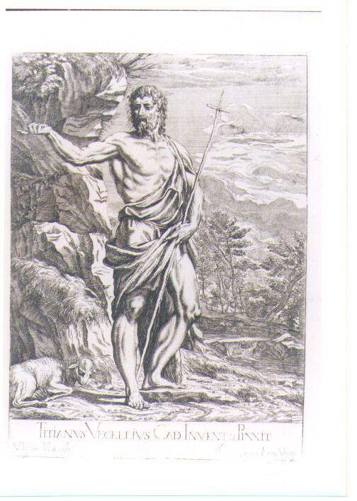 SAN GIOVANNI BATTISTA (stampa) di Vecellio Tiziano, Lefèvre Valentin (sec. XVII)