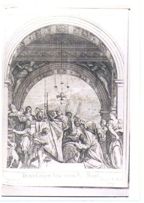 PRESENTAZIONE DI GESU' AL TEMPIO (stampa) di Caliari Paolo detto Paolo Veronese, Lefèvre Valentin (sec. XVII)