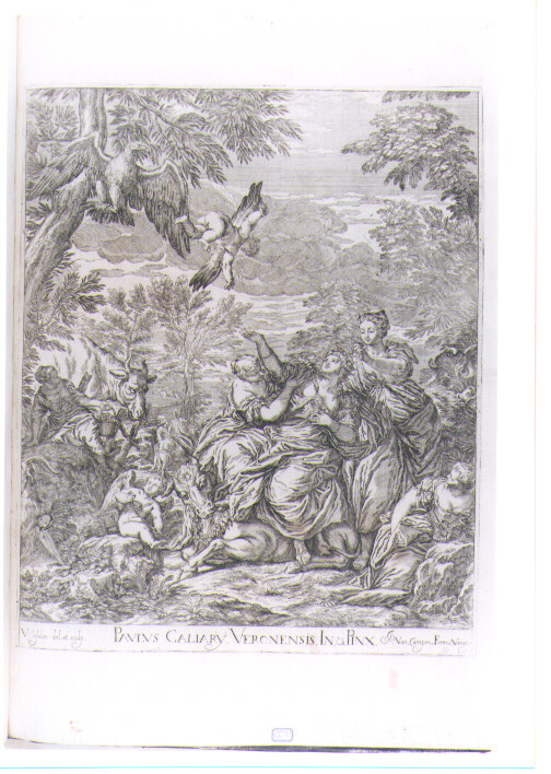 RATTO DI EUROPA (stampa) di Caliari Paolo detto Paolo Veronese, Lefèvre Valentin (sec. XVII)