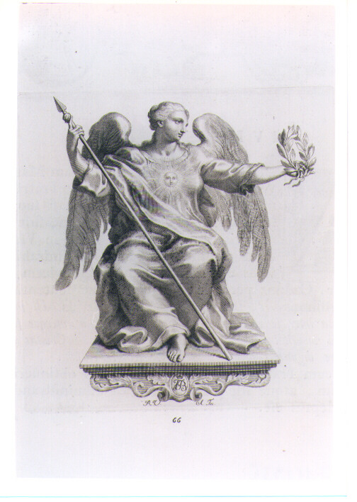 ALLEGORIA DELLA FAMA (stampa) di Van Audenaerde Robert (sec. XVIII)