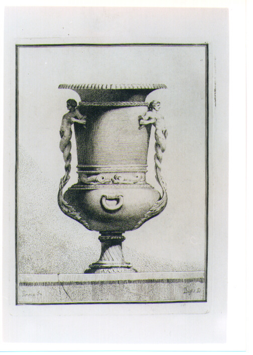 VASO CON TRITONI (stampa) di Petitot Ennemond Alexandre, Bossi Benigno (sec. XVIII)