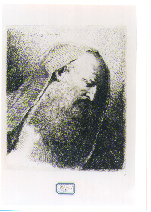 TESTA DI ANZIANO (stampa) di Bossi Benigno (sec. XVIII)