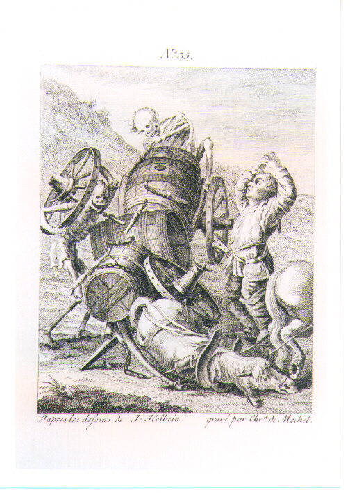 SCENE DEL TRIONFO DELLA MORTE (stampa) di Holbein Hans il Giovane, Von Mechel Christian (sec. XVIII)