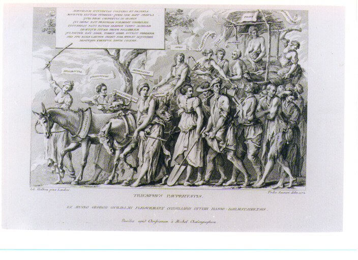 TRIONFO DELLA POVERTA' (stampa) di Holbein Hans il Giovane, Zuccari Federico, Von Mechel Christian (sec. XVIII)