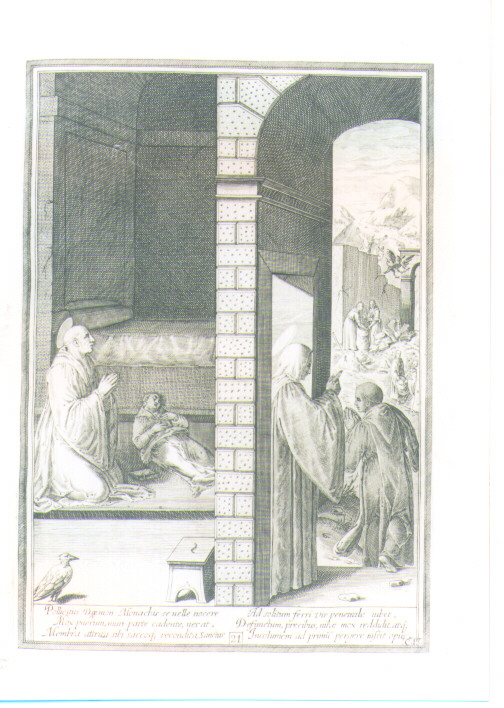 SCENE DELLA VITA DI SAN BENEDETTO (stampa) di Passeri Bernardino (CERCHIA), Caprioli Aliprando (CERCHIA) (sec. XVI)