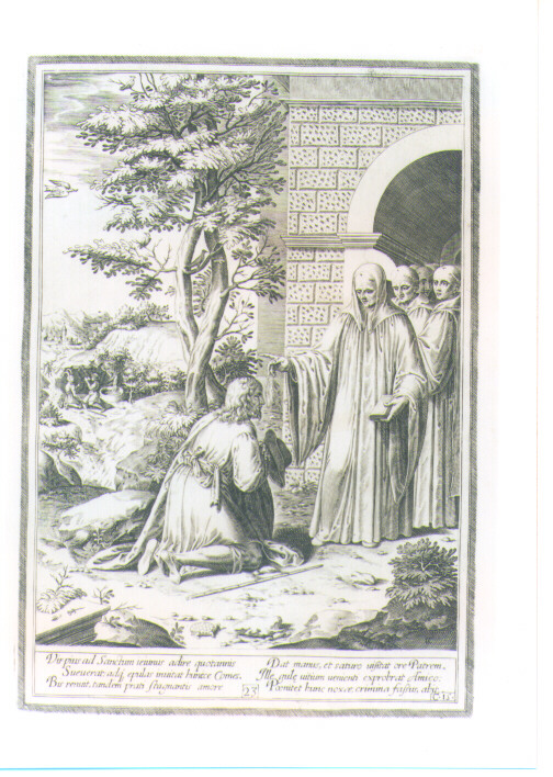 SCENE DELLA VITA DI SAN BENEDETTO (stampa) di Passeri Bernardino (CERCHIA), Caprioli Aliprando (sec. XVI)