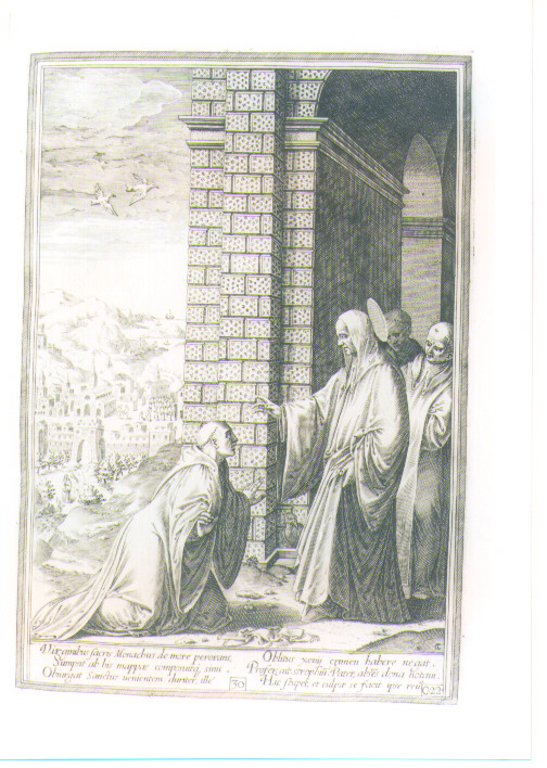 SCENE DELLA VITA DI SAN BENEDETTO (stampa) di Passeri Bernardino (CERCHIA), Caprioli Aliprando (sec. XVI)