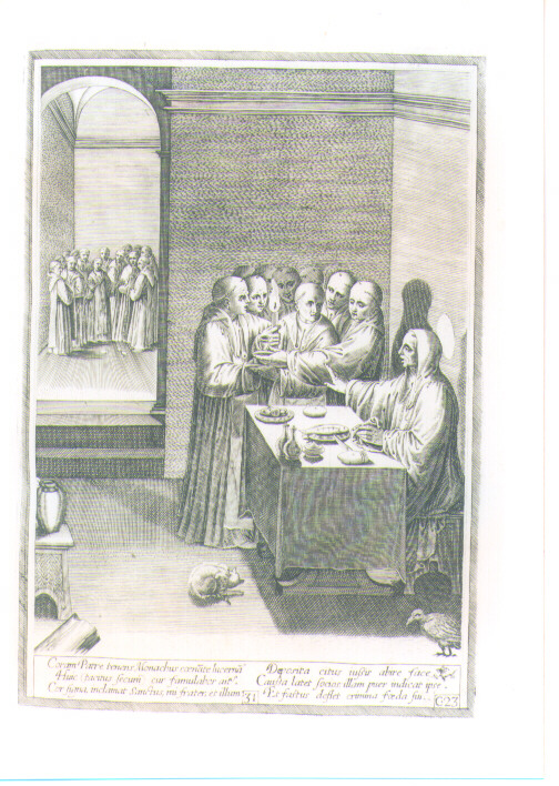 SCENE DELLA VITA DI SAN BENEDETTO (stampa) di Passeri Bernardino (CERCHIA), Caprioli Aliprando (CERCHIA) (sec. XVI)