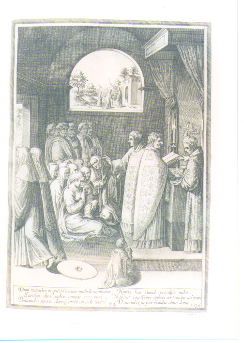 SCENE DELLA VITA DI SAN BENEDETTO (stampa) di Passeri Bernardino (CERCHIA), Caprioli Aliprando (CERCHIA) (sec. XVI)
