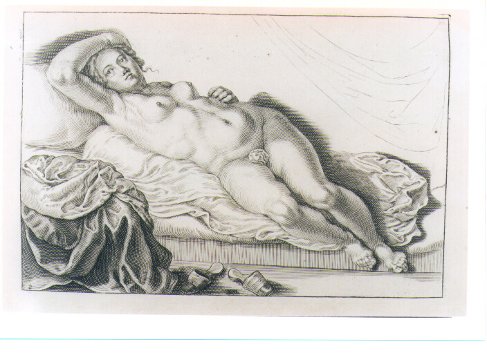 FIGURA FEMMINILE NUDA DISTESA (stampa) di De Lairesse Gèrard (CERCHIA) (sec. XVIII)