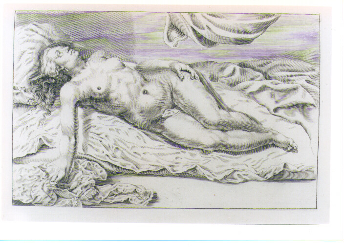 FIGURA FEMMINILE NUDA DISTESA (stampa) di De Lairesse Gèrard (CERCHIA) (sec. XVIII)