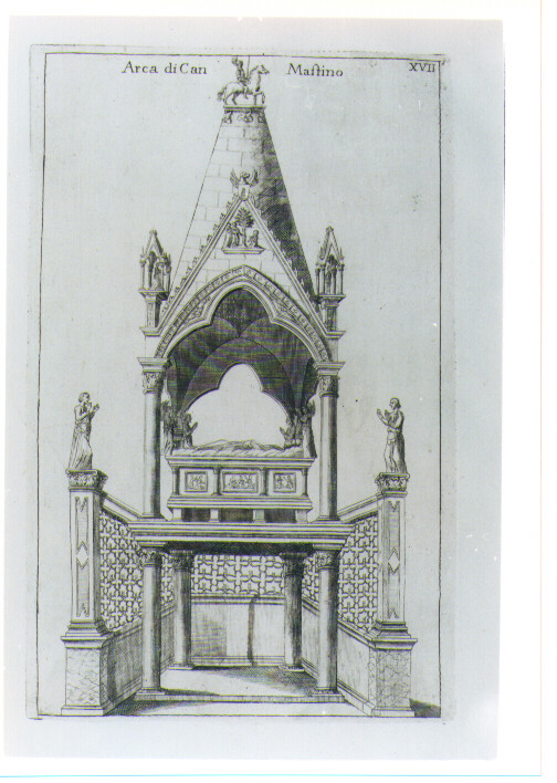 VEDUTA DELL'ARCA DI MASTINO DELLA SCALA (stampa) di Zucchi Francesco (CERCHIA) (sec. XVIII)