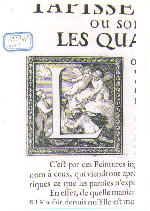 CAPOLETTERA L CON PUTTI (stampa) di Kraus Johann Ulrich (sec. XVIII)