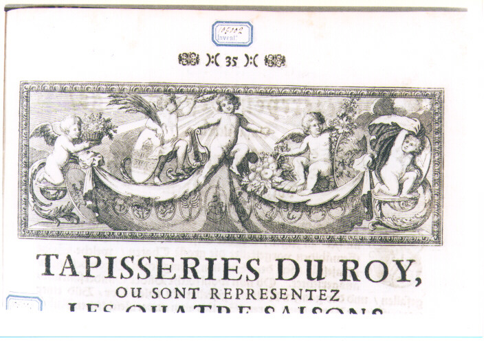 ALLEGORIA DELLE QUATTRO STAGIONI E SEGNI ZODIACALI (stampa) di Kraus Johann Ulrich (sec. XVIII)