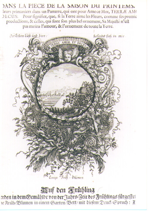 IMPRESA CON ALLEGORIA DELL'AMORE (stampa) di Kraus Johann Ulrich (sec. XVIII)